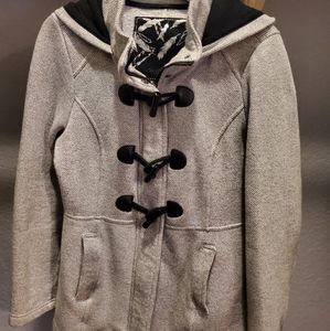 Womens Medium hooded fleece jacket